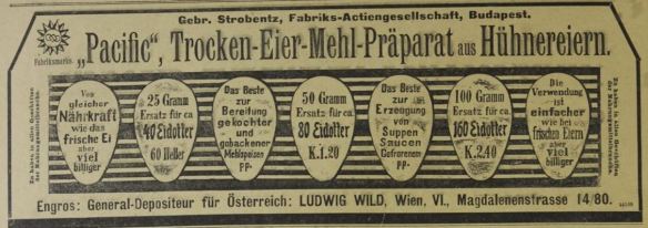 02_Das interessante Blatt_24_1905_Nr39_p32_Eier_Trockeneier_Pacific_Ludwig-Wild_Wien_Strobentz_Budapest