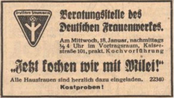 07_Der Fuehrer_1939_01_15_p08_Milei_Deutsches-Frauenwerk_Kochvorfuehrung_Haushaltsberatung