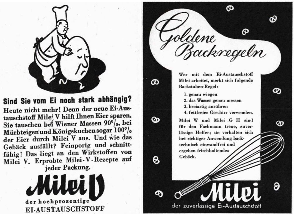 08_Mehl und Brot_42_1942_p345_Ebd_p187_Milei_Austauschstoff_Eier
