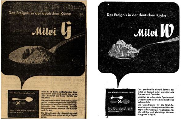 10_Straßburger Neueste Nachrichten_1940_10_13_Nr086_sp_Neues Wiener Tagblatt_1941_03_28_Nr13_p12_Milei_Austauschstoff_Eier