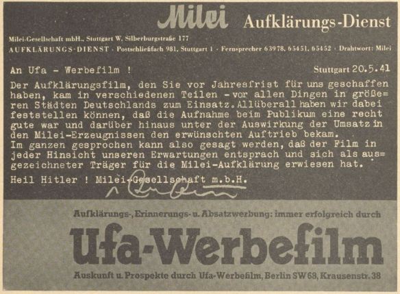 13_Werben und Verkaufen_25_1941_p239_Milei_Werbung_Filmwerbung_Ufa
