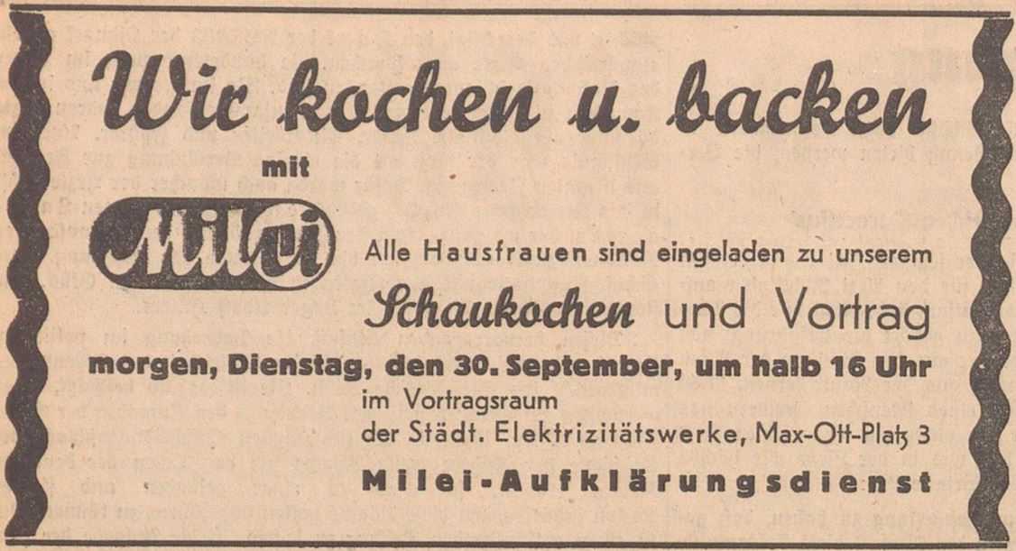 17_Salzburger Volksblatt_1941_09_29_Nr220_p6_Milei_Hauswirtschaftslehre_Schaukochen