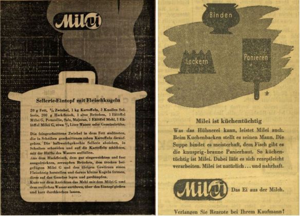 22_Straßburger Neueste Nachrichten_1941_04_16_Nr104_p852_Illustrierte Kronen-Zeitung_1941_05_31_Nr14862_p10_Milei_Austauschstoff_Eier