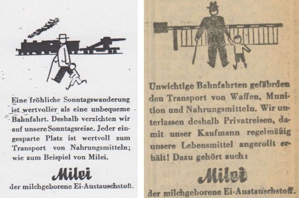 30_Nationalsozialistischer Volksdienst_10_1943_H08_pII_Oberdonau-Zeitung_1944_11_13_Nr314_p5_Milei_Lebensmittelversorgung_Eisenbahn_Reisen_Versorgungsprobleme