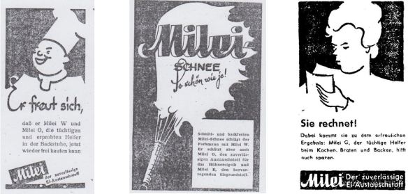 34_Baecker-Zeitung fuer Nord- und West-Deutschland_2_1948_Nr33_p08_ebd_Nr37_p14_Der Spiegel_1948_11_06_16_Milei_Austauschstoff_Eier