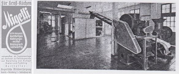 01_Zeitschrift fuer Gemeinschaftsverpflegung_11_1939_Nr19_pIII_ebd_p304_Migetti_Produktionsstaette_Fuerth_Bayerische-Milchversorgung_Nuernberg