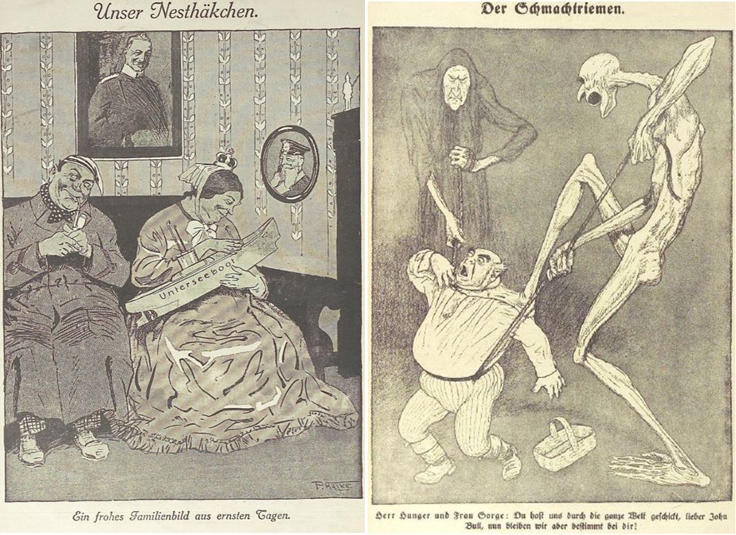08_Ulk_43_1914_Nr45_ebd_45_1916_Nr50_WKI_Deutschland-Großbritannien_Hunger_U-Bootkrieg