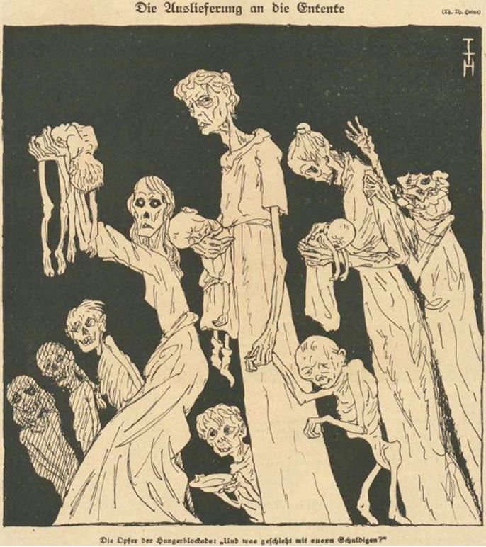 10_Simplicissimus_24_1919-20_p231_Hunger_Unterernaehrung_Milchkuehe_Mutter-Kind