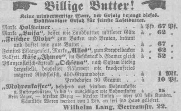 04_Wiesbadener Tagblatt_1912_02_26_Nr095_p7_Versandgeschäft_Margarine_Ochsena_Mohr_Altona