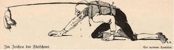 08_Der Wahre Jacob_23_1906_p4960_Fleischnot_Fleischteuerung_Wurst