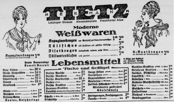 19_Berliner Tageblatt_1917_03_08_Nr122_p12_Warenhaus_Lebensmittel_Ochsena_Hermann-Tietz