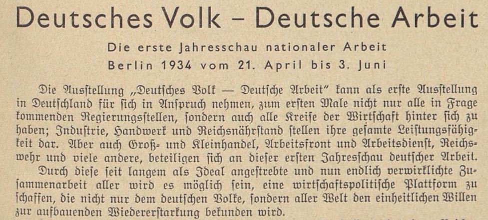 04_Der Bazar_80_1934_H07_p27_Austellung_DAF_Propaganda_Arbeitsbeschaffung_Krisenbewaeltigung