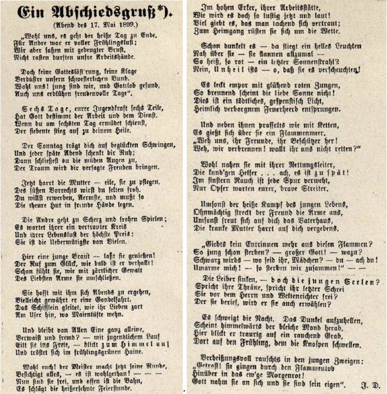 15_Vaterländische Volkszeitung_1899_07_15_Nr28_sp_Warenhausbrand_Karstadt_Braunschweig_Gedicht