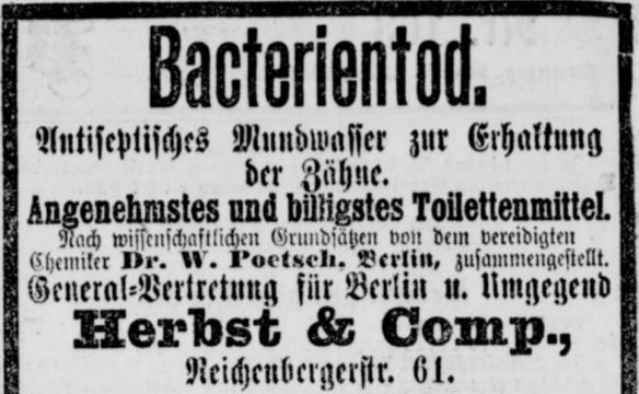 01_Berliner Tageblatt_1890_03_30_Nr163_p22_Mundwasser_Bakterien_W-Poetsch