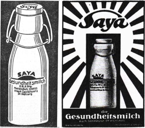 13_Illustrierter Sonntag_1929_Nr21_08_18_p04_Sueddeutsche Molkerei-Zeitung_50_1929_FS_p86_Acidophilusmilch_Joghurt_Saya_Verpackung