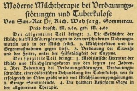 14_Boersenblatt für den deutschen Buchhandel_1928_07_25_Nr171_p6123_Wehsarg_Saya_Milchtherapie_Otto-Gmelin_Muenchen