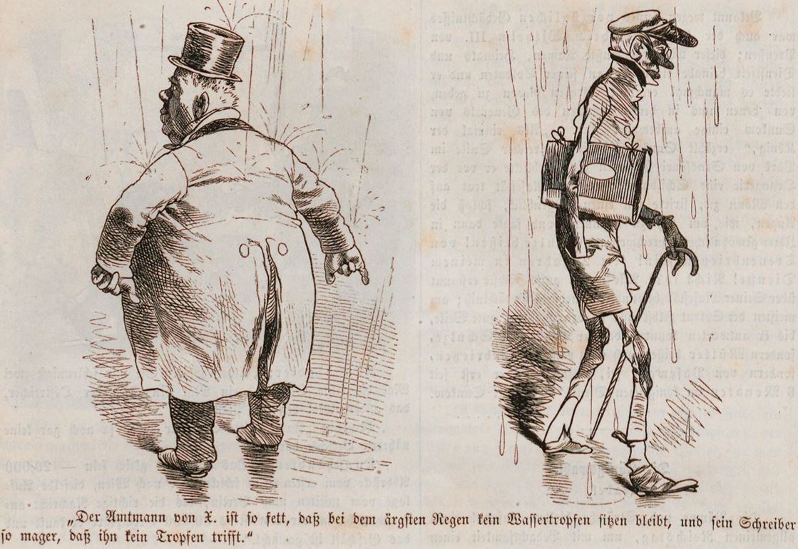 14_Fliegende Blaetter_045_1866_p040_Koerper_Korpulenz_Magerheit_Buergertum_Soziale-Unterschiede