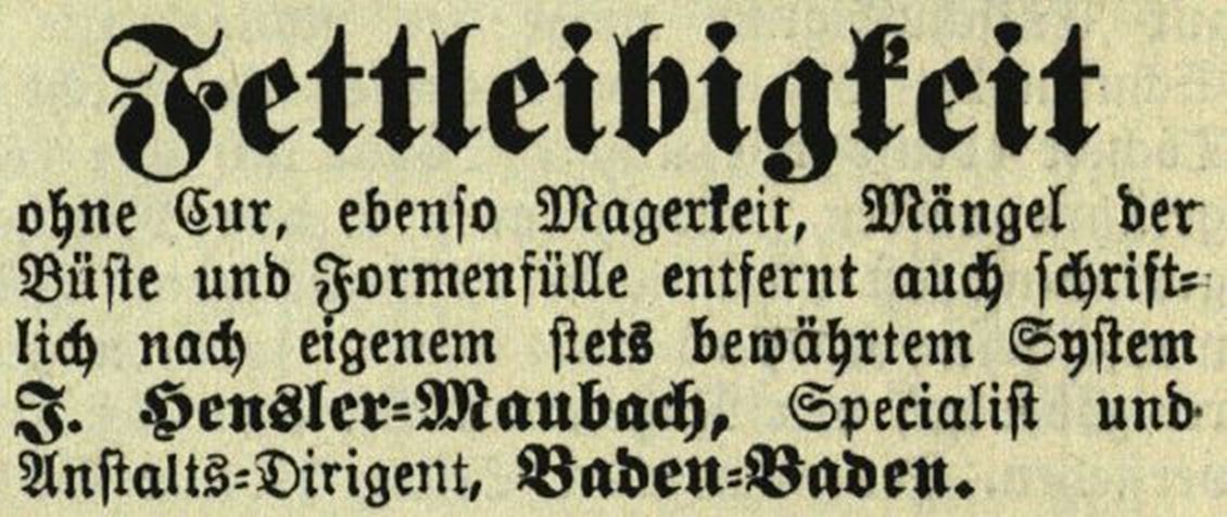 22_Allgemeine Hausfrauen-Zeitung_01_1878-79_p076_Korpulenz_Diaet_Hensler-Maubach_Baden-Baden