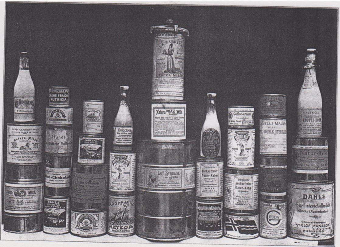 05_Buttenberg_1904_p29_Konserven_Kondensmilch_Rahmmilch_Vollmilch_Glaskonserven_Verpackung
