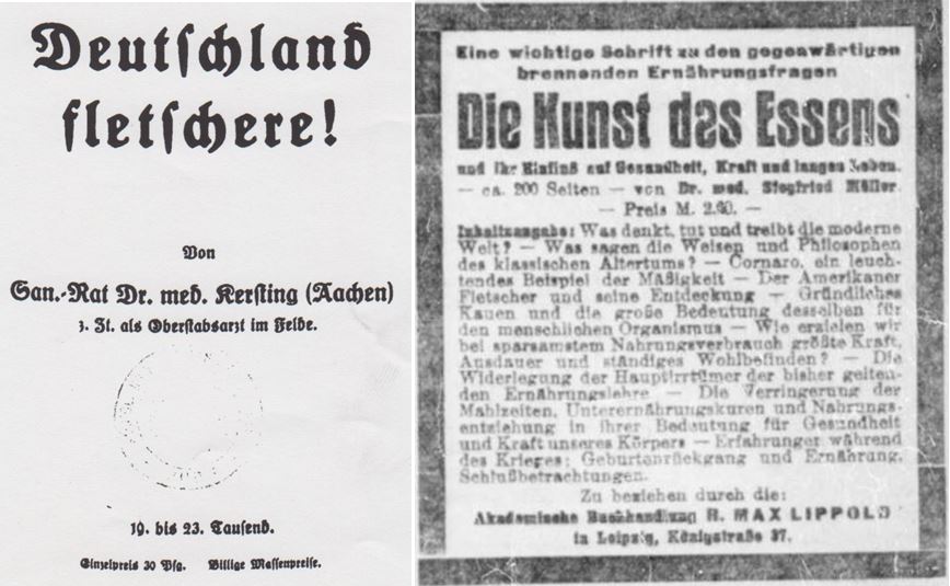 06_Kersting_1916_pI_Rhein- und Ruhrzeitung_1917_05_16_Nr247_p3_Fletchern_Kauen_Ernaehrungsreform_Siegfried-von-Müller_Georg-Kersting