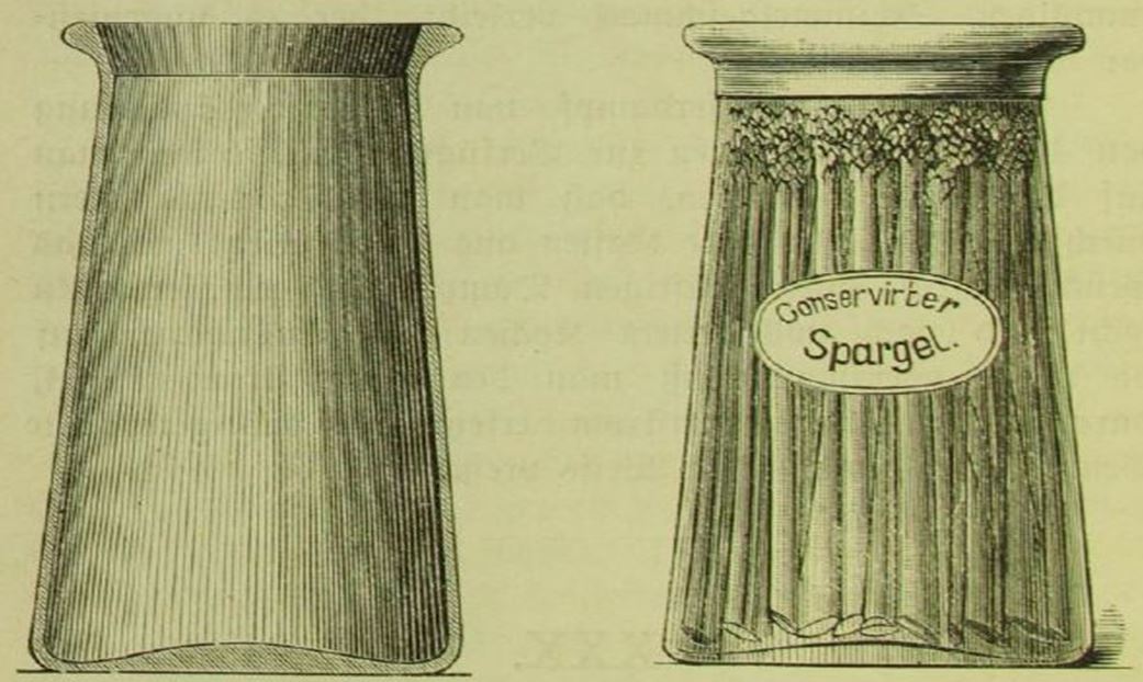 10_Hausner_1877_p156_Konserven_Glaskonserven_Spargel