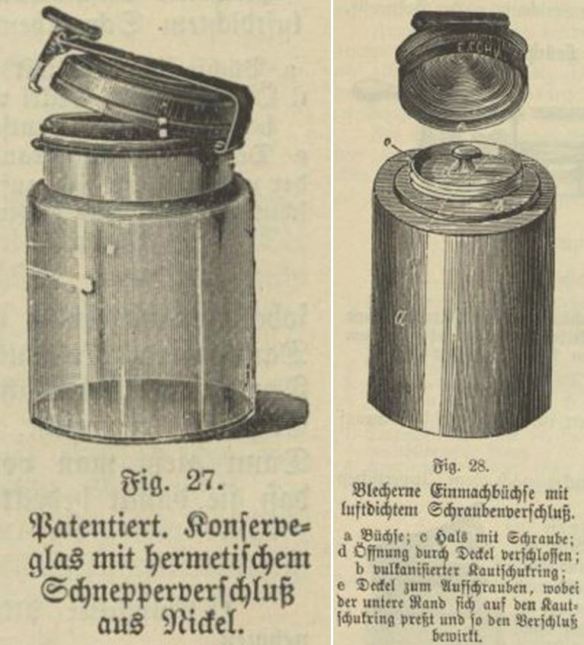 11_Timm_1892_p073_p074_Konservenglas_Einmachglas_Konservendose_Verschluss