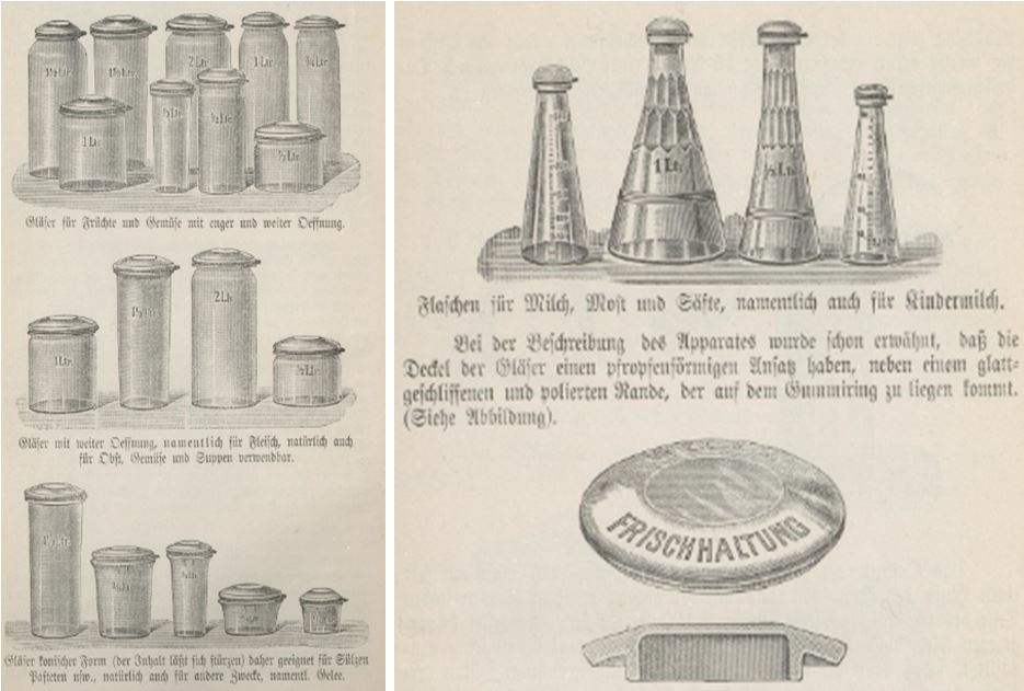 15_Hotop-Michael_1905_p12-13_Konservierungsglaeser_Einmachglaeser_Weck_Frischhaltung