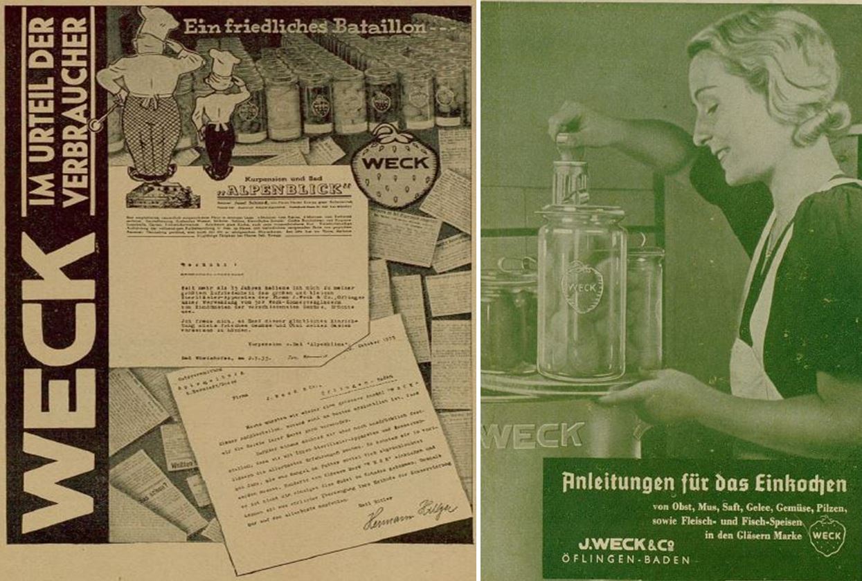 27_Lehrbuch_1935_p31_Anleitungen_1941_p1_Hausfrau_Einmachen_Haushaltskonservierung_Konservenglas_Frauenbild
