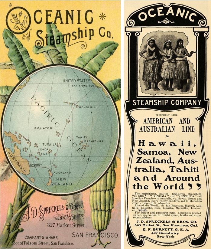 12_Ports_1889_p62_Oceanic Steamship Company_1902_sp_Tourismus_Pazifik_Schifffahrt_Exotik