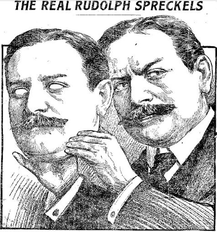 26_Oakland Tribune_1908_01_08_p01_Deutschamerikaner_Maske_Rudolph-Spreckels