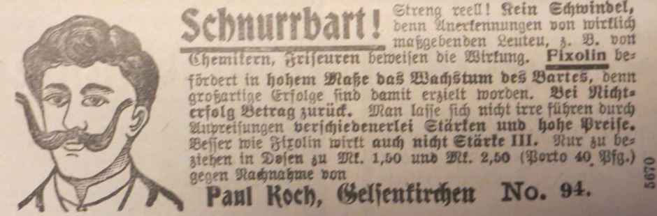 09_Monika_32_1900_p454_Geheimmittel_Bartwuchsmittel_Fixolin_Paul-Koch_Gelsenkirchen