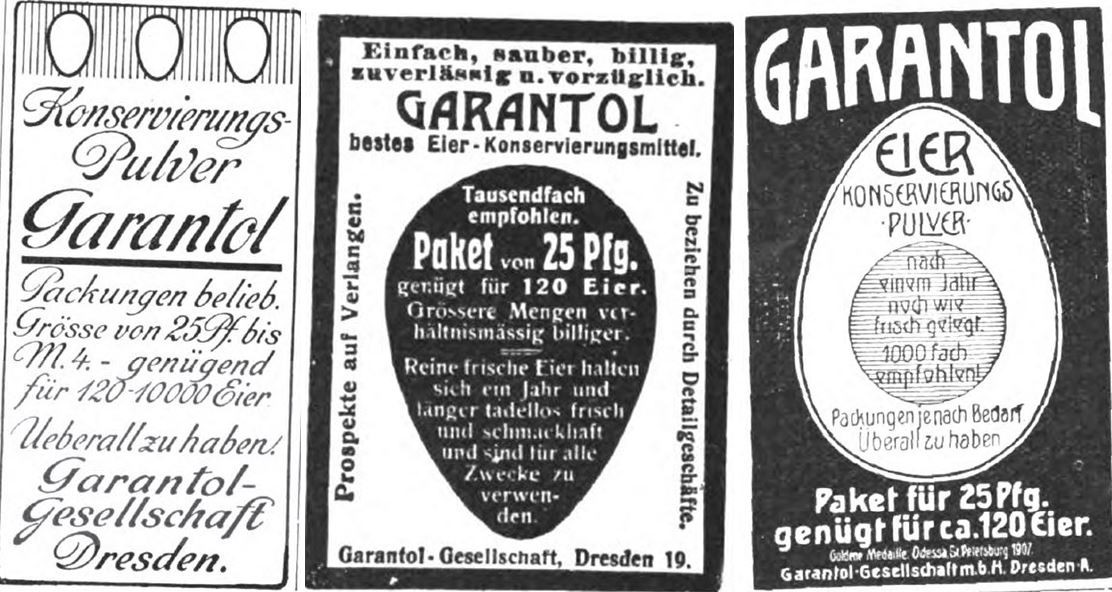 16_Die Gartenlaube_1908_Nr11_Nr19_Nr10_Beilage_sp_Garantol_Konservierungsmittel_Eier