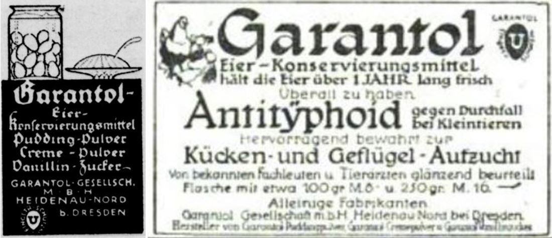 25_Illustrierte Familien-Zeitung_1922_Nr12_p48_Der praktische Ratgeber im Obst- und Gartenbau_37_1922_Nr18_Anzeigen_p6_Garantol_Antityphoid_Tiermedizin_Convenienceprodukte