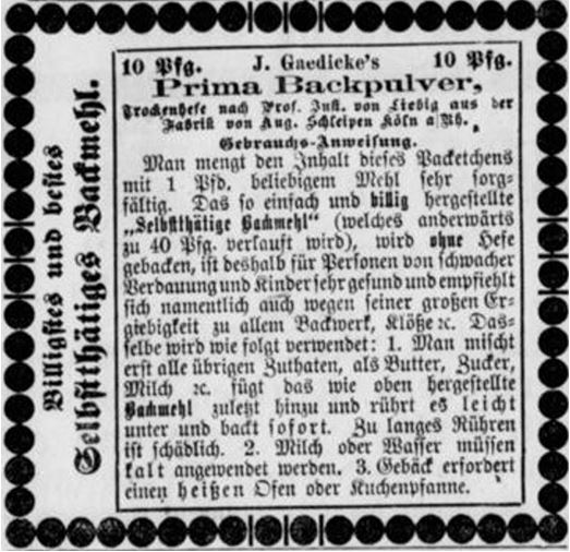 26_Koelner Sonntags-Anzeiger_1881_05_29_Nr240_p3_Backpulver_Backen_J-Gaedicke_Prima_Selbsttaetig