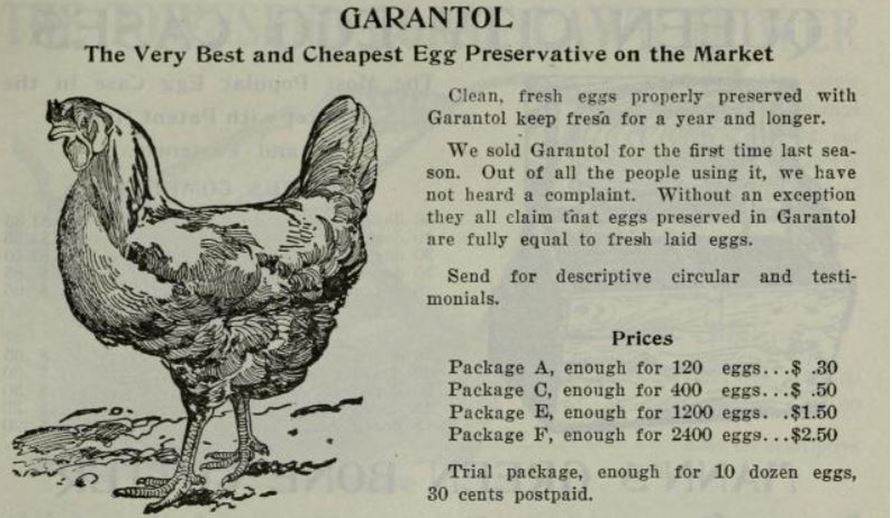 28_R.B.Dunning&amp;Co._Seeds_Illustrated Catalogue_1908_p47_Garantol_Konservierungsmittel_Eier_USA