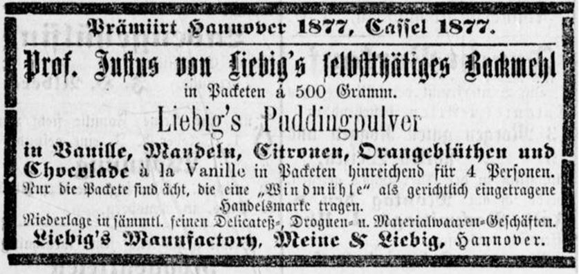 31_Central-Volksblatt für den Regierungs-Bezirk Arnsberg_1878_07_06_Nr078_p3_Backpulver_Puddingpulver_Meine-Liebig_Liebigs-Manufactury_Hannover