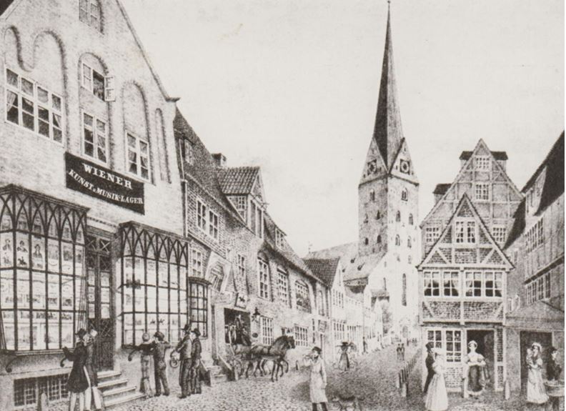 02_Melhop_1925_p322_Laden_Musikalienhandlung_Hamburg_Schaufenster_Konsumenten