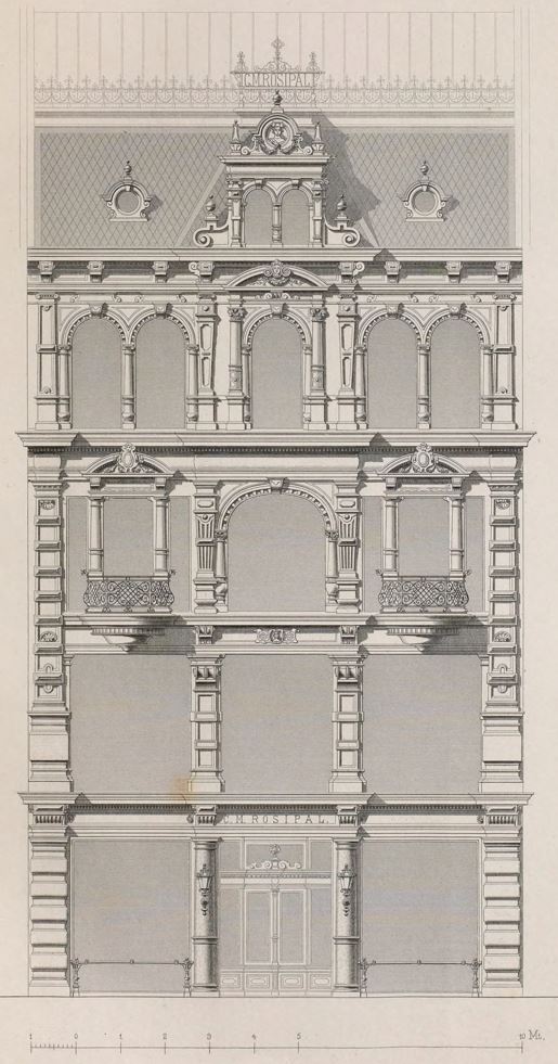 07_Zeitschrift für Baukunde_07_1884_Bl09_Kaufhaus_Verkaufsstaette_Rosipal_Muenchen