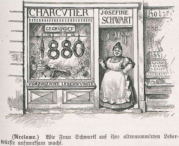12_Fliegende Blaetter_115_1901_Beiblatt_Nr2927_p07_Charkutier_Wurstwaren_Reklame_Schaufenster