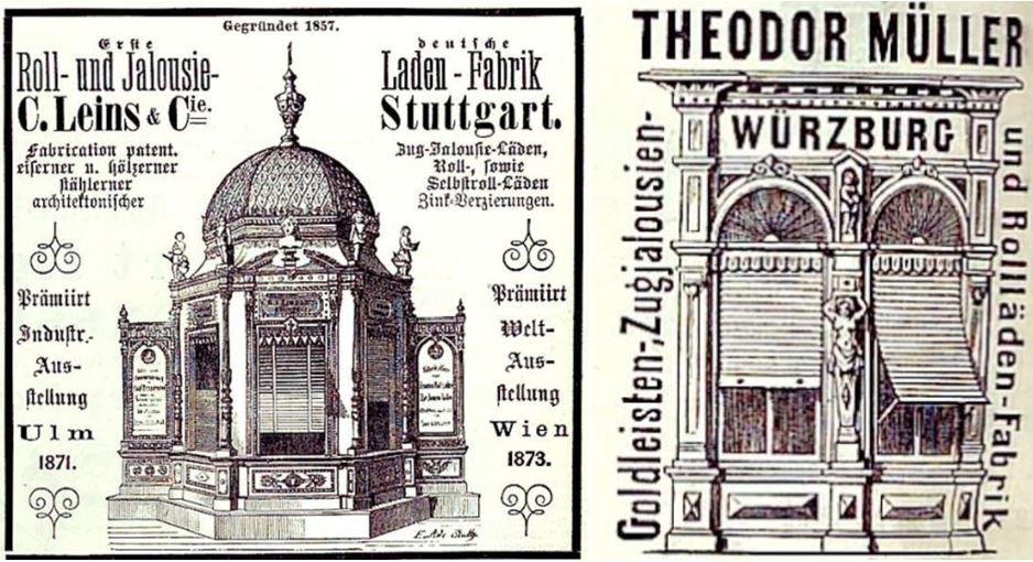 15_Kladderadatsch_028_1875_Nr19_Beibl01_p1_Ebd_Nr22-23_Beibl2_p2_Ladenbau_Schaufenster_Jalouise_Rolllaeden