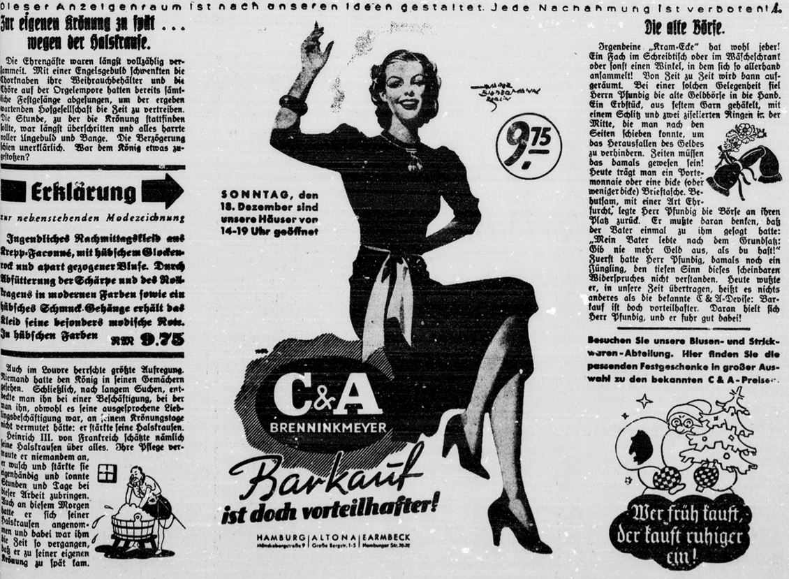 04_Hamburger Neueste Zeitung_1938_12_17_Nr298_p3_Filialbetrieb_C-A_Brenninkmeyer_Barkauf_Modewaren_Herr-Pfundig