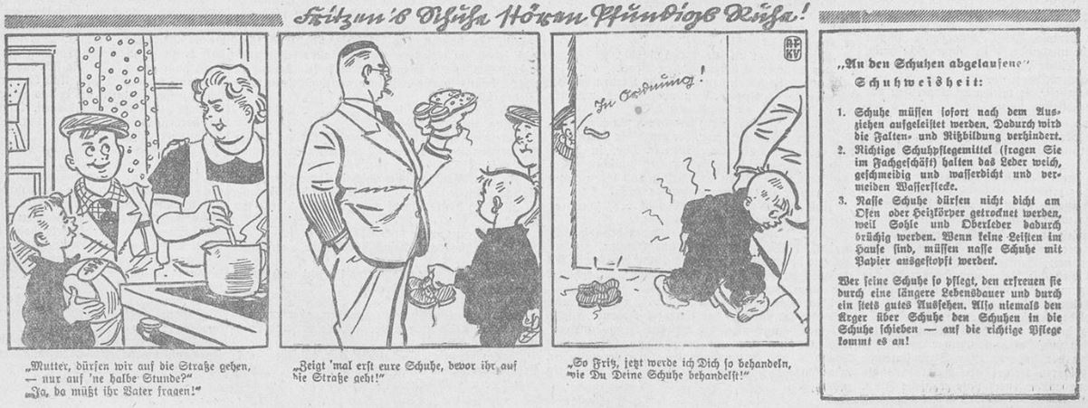 13_Jeversches Wochenblatt_1940_01_31_Nr026_p6_Familie-Pfundig_Heimatfront_Leder_Schuhe_Schuhpflege