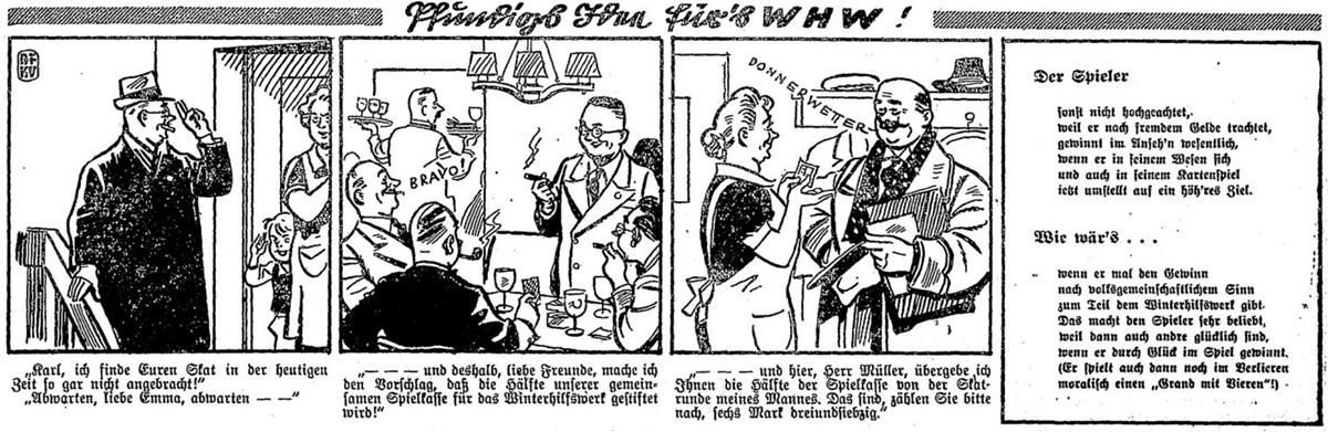 16_Baruther Anzeiger_1940_02_09_Nr18_p2_Familie-Pfundig_WHW_Winterhilfswerk_Skat_Geselligkeit