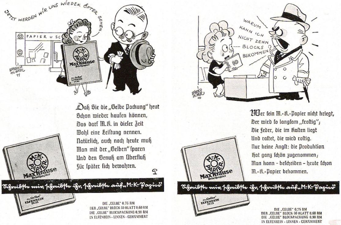 20_Die Kunst fuer alle_56_1940-41_H10_Anhang_p14_ebd_H03_Anhang_p27_Briefpapier_Papier_Sparsamkeit_Max-Krause_Emmerich-Huber
