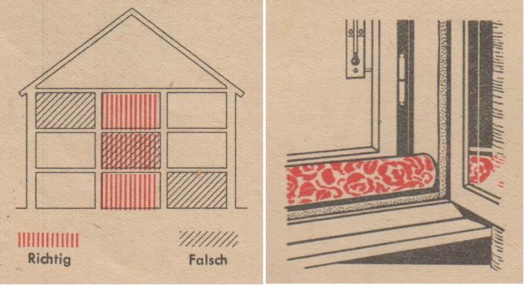 22_Heize_1940_p14_p15_Heizen_Energiesparen_Flaemmchen_Daemmung_Fensterdichtung