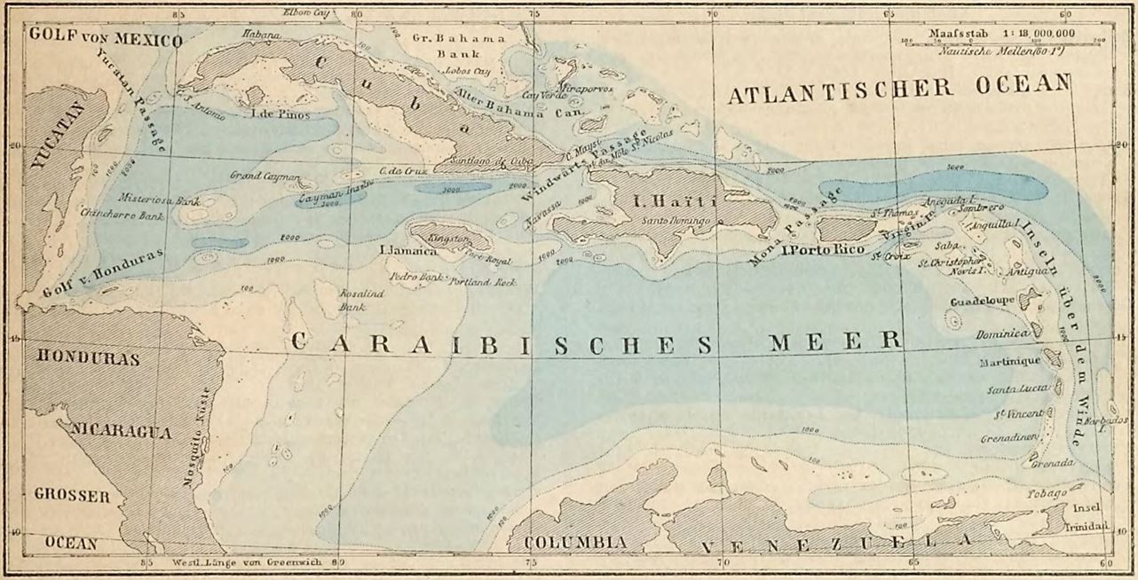 23_Petermanns Mitteilungen_27_1881_p311_Karibik_Karte_Westindien