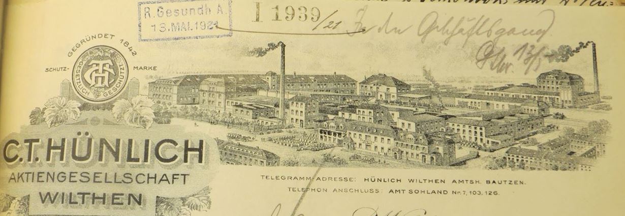 28_Bundesarchiv R86_Nr5340_C-T-Huenlich_Briefkopf_Produktionsstaetten_Spirituosenindustrie_Deutscher-Rum