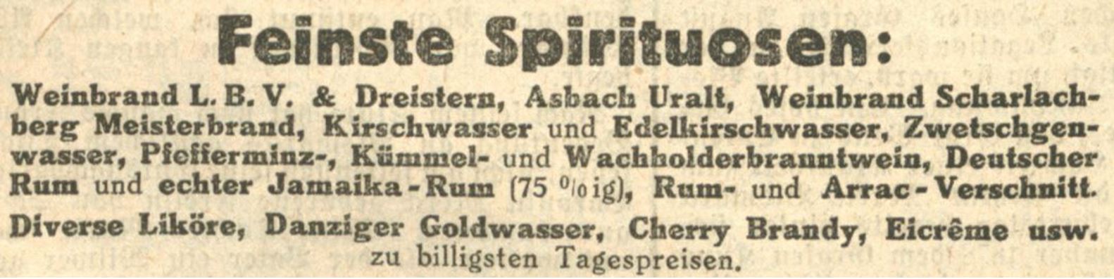 41_Karlsruher Tagblatt_1926_04_01_Nr131_p16_Konsumgenossenschaften_Ostern_Wein_Spirituosen_Rum_Deutscher-Rum