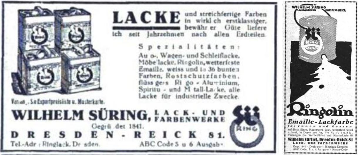 10_Das Echo_42_1923_p4790_Ebd_p4932_Farbe_Lackfarbe_Ringolin_Wilhelm-Suering_Dresden