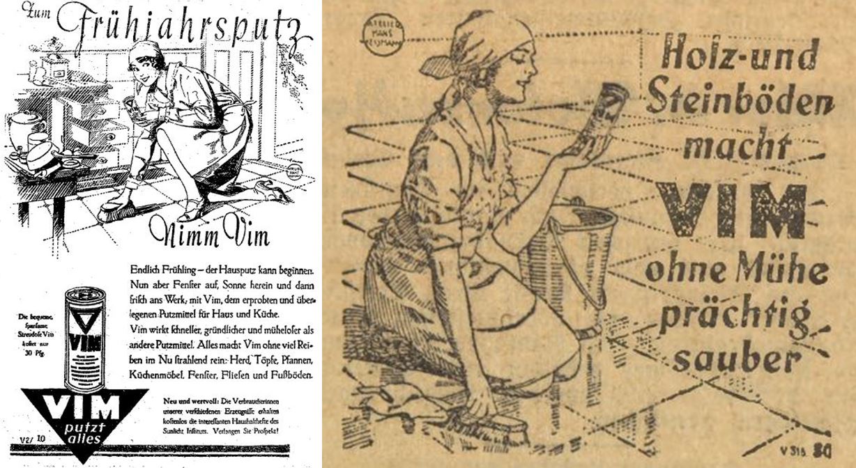 48_Volksstimme_40_1929_Nr068_p13_Der oberschlesische Wanderer_1929_05_03_Nr103_p7_Putzmittel_VIM_Fruehjahrsputz_Hausfrau